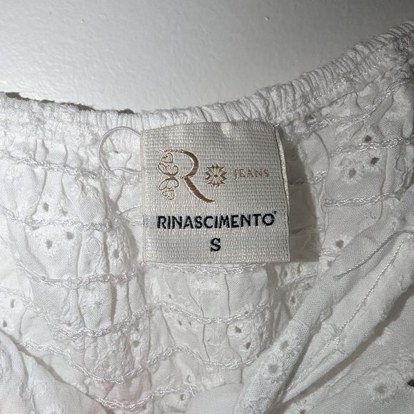 Gorgeous Rinascimento 100% Cotton Princess Puff Sleeve Cropped Blouse - Picture 4 of 10